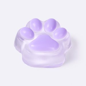 45g Transparent-purple Paw Taba Squishy