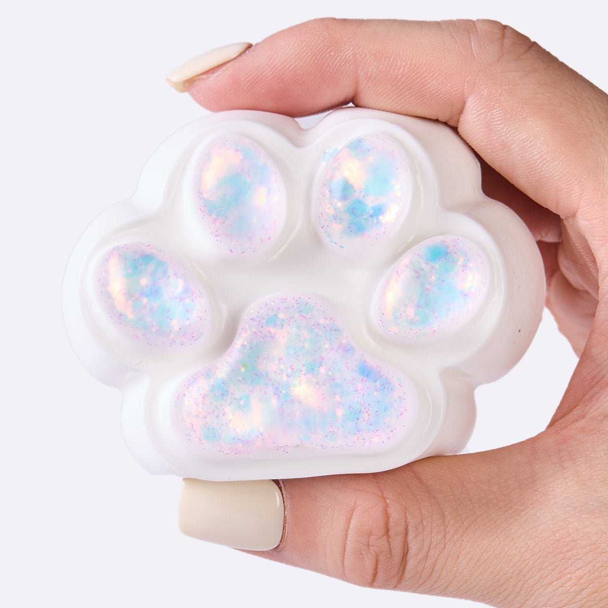 100g White-bling Paw Taba Squishy - Image 3