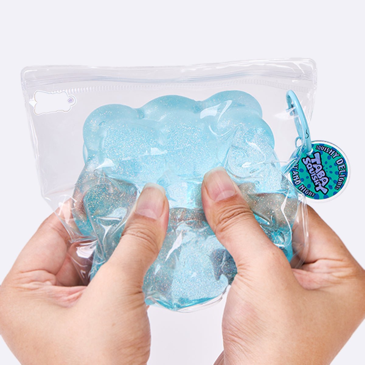 Glitter Blue Ice Cube Taba Squishy - Image 5