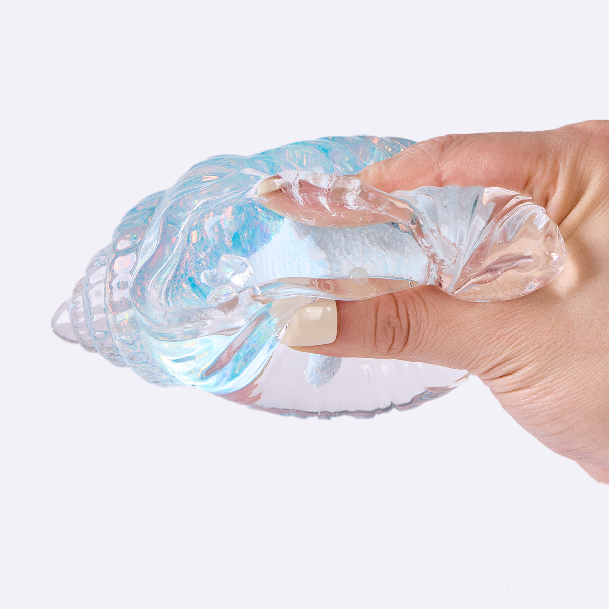 Blingbling Transparent-blue Conch with Starfish Taba Squishy - Image 2