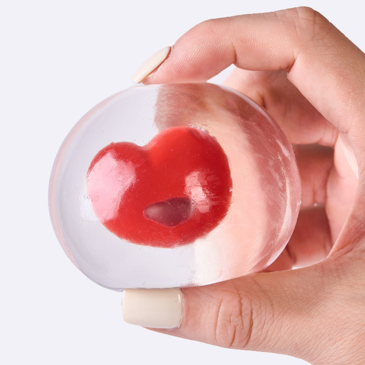 Nested Crystal Red Heart Taba Squishy - Image 3