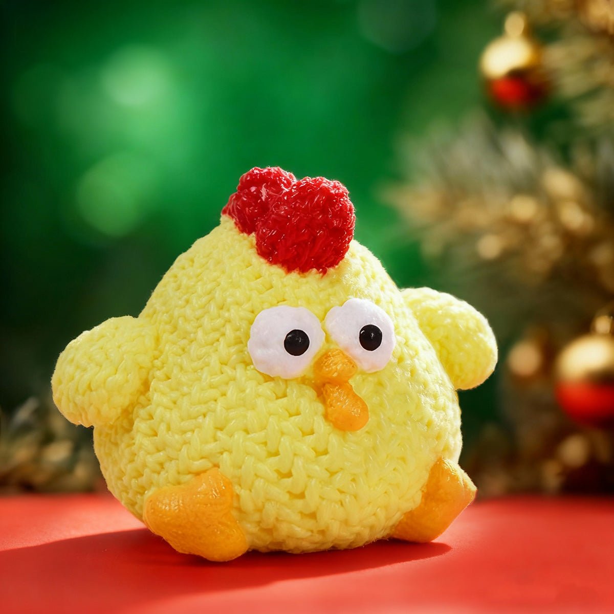 Knitted Yellow Chick Taba Squishy - Image 2
