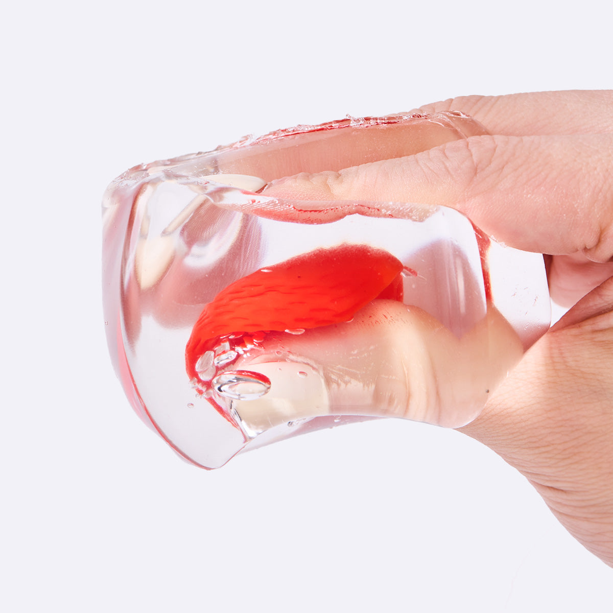 Nested Strawberry Cute Ice Cube Taba Squishy - Image 2