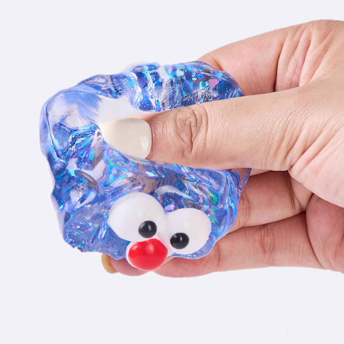 Funny Transparent-blue Ice Cube Taba Squishy - Image 4