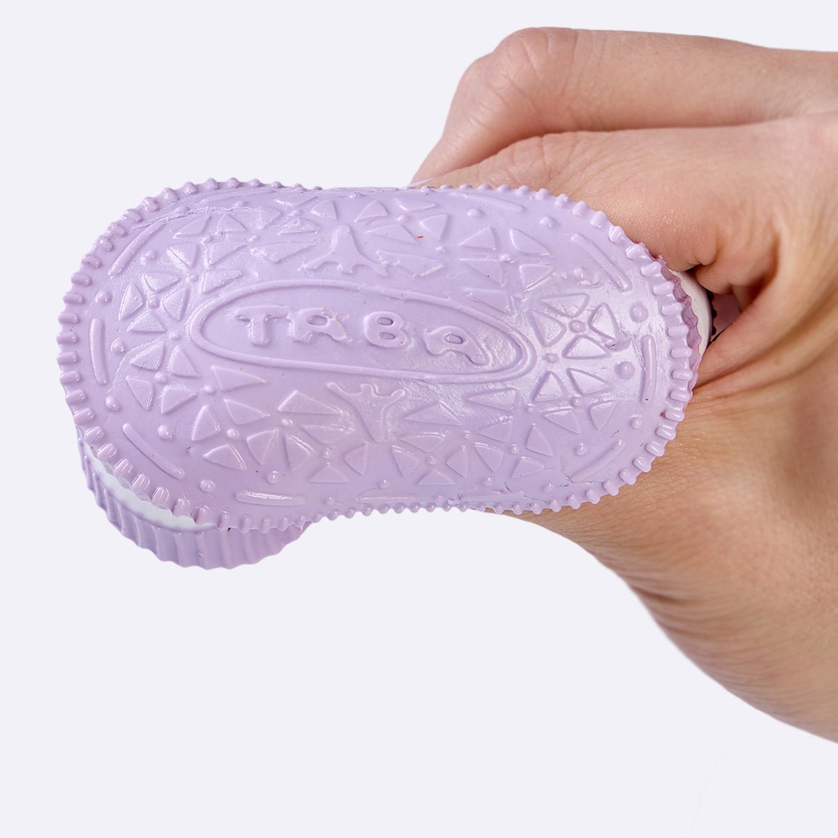 100g Purple-white Sandwich Cookie Taba Squishy - Image 2