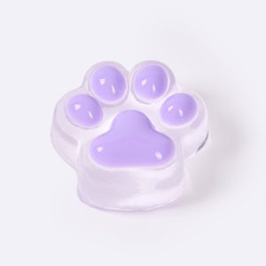 62g Transparent-purple Paw Taba Squishy