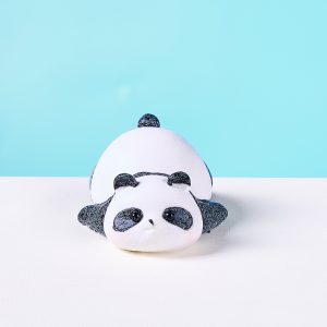 Flocked Panda Taba Squishy