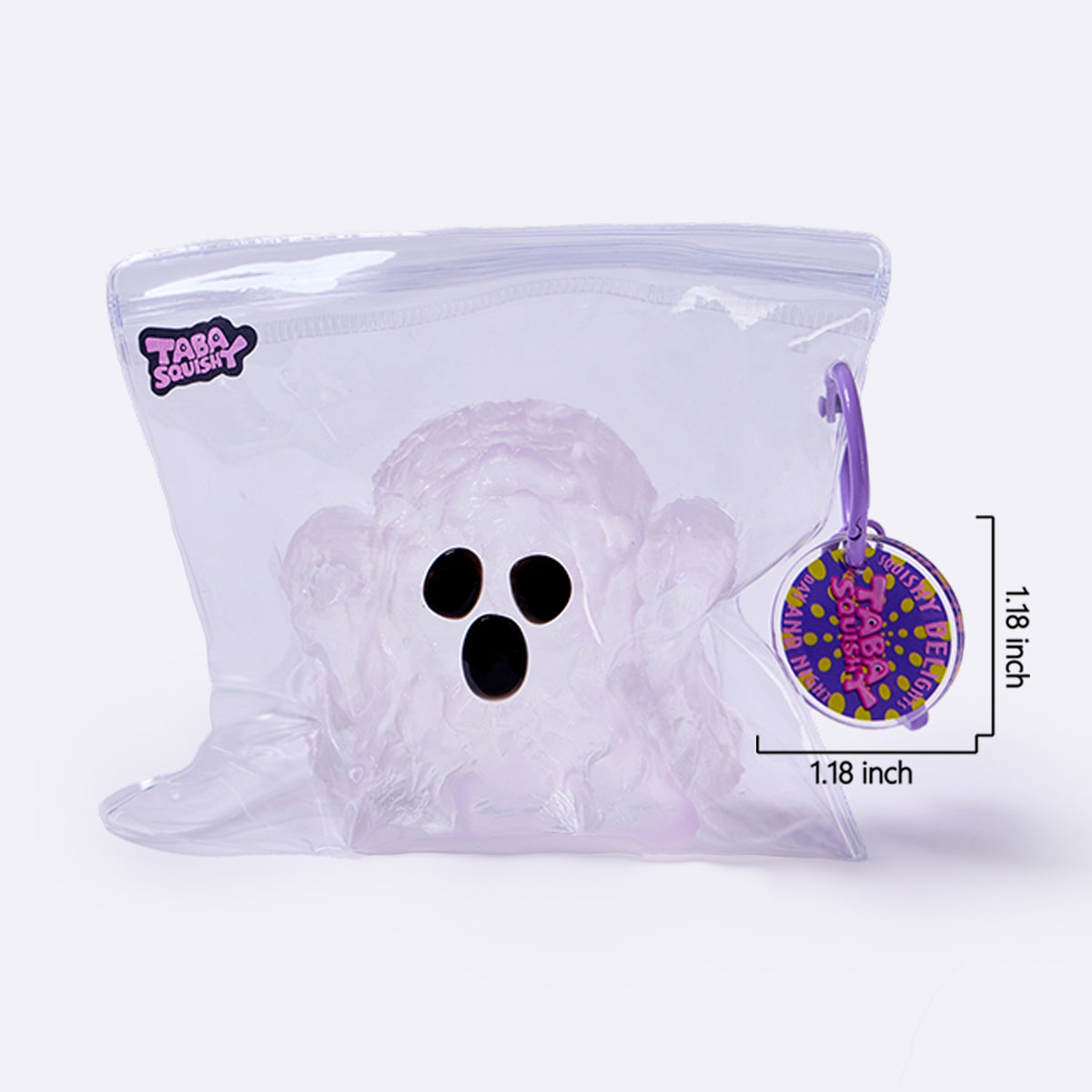 Clear-pink Ghost Taba Squishy - Image 7