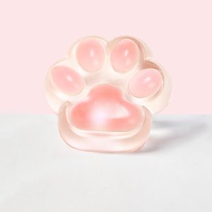 Jumbo Transparent-pink Paw Taba Squishy