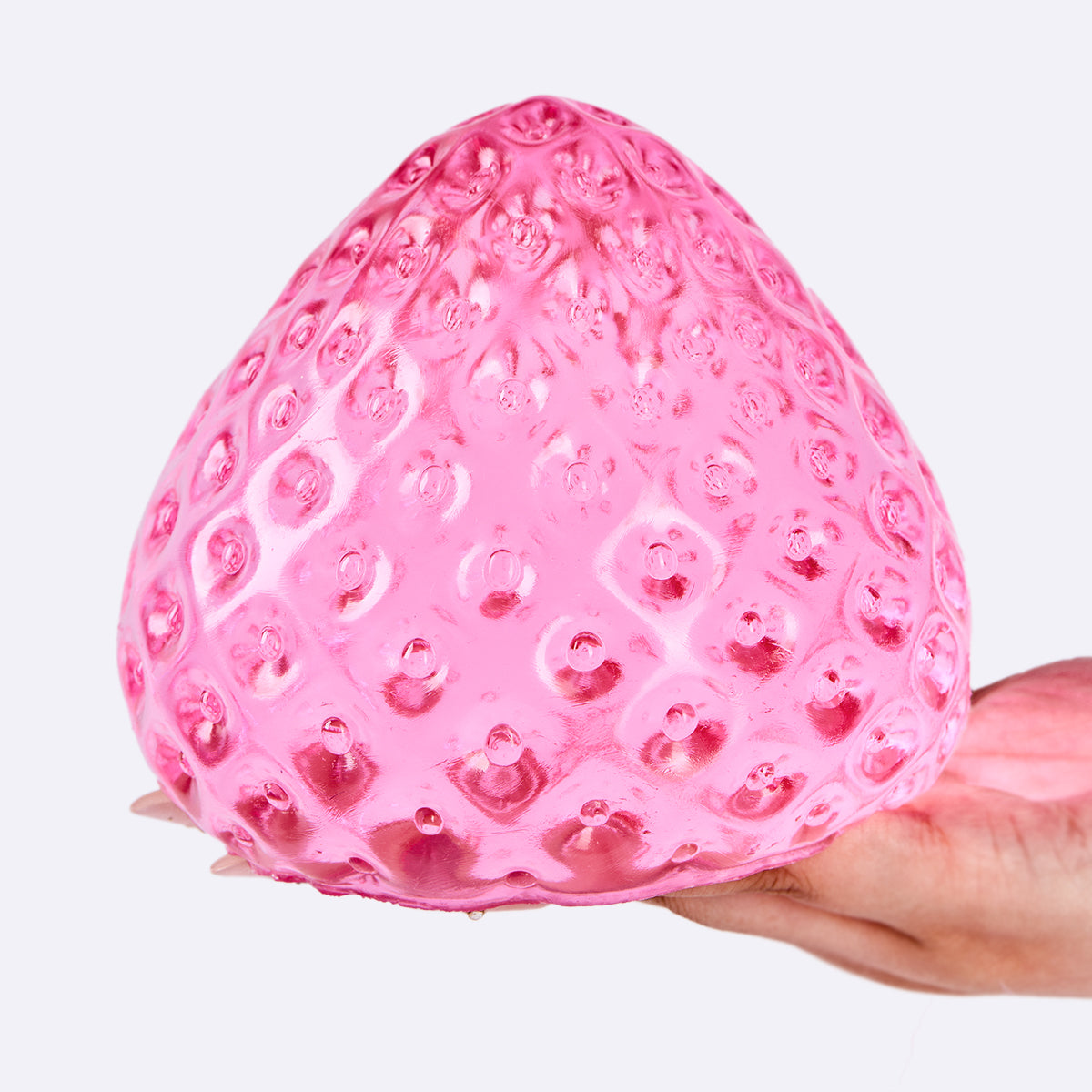Jumbo Clear-pink Strawberry Taba Squishy - Image 4