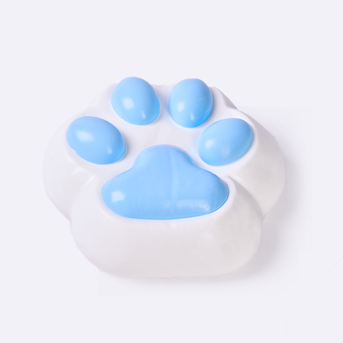 Jumbo White-blue Paw Taba Squishy