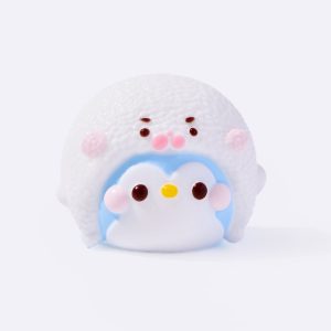 Cute Penguin with Piglet Hat