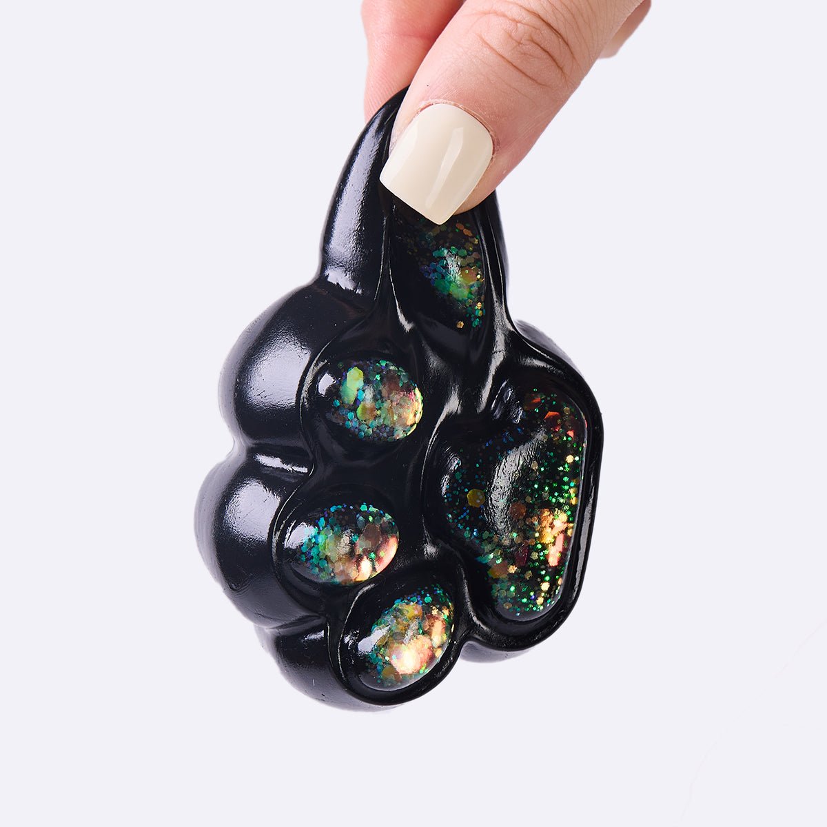 100g Black-bling Paw Taba Squishy - Image 4