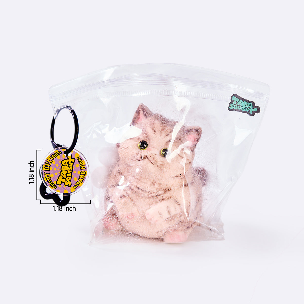 Flocked Brown Cat Taba Squishy - Image 6