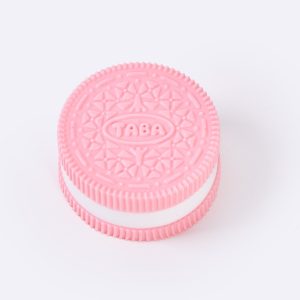 60g Pink-white Sandwich Cookie Taba Squishy