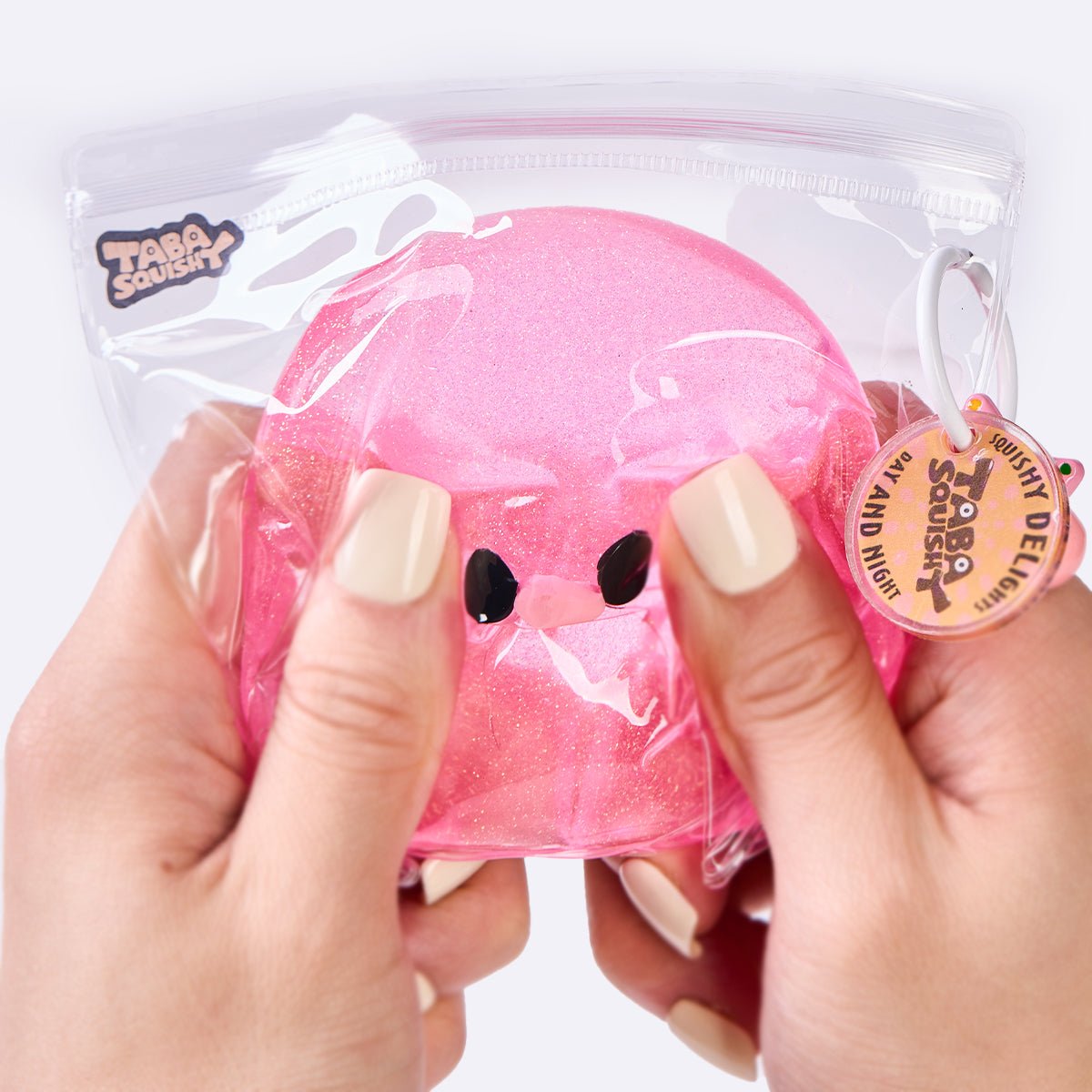 Glitter Pink Octopus Taba Squishy - Image 5