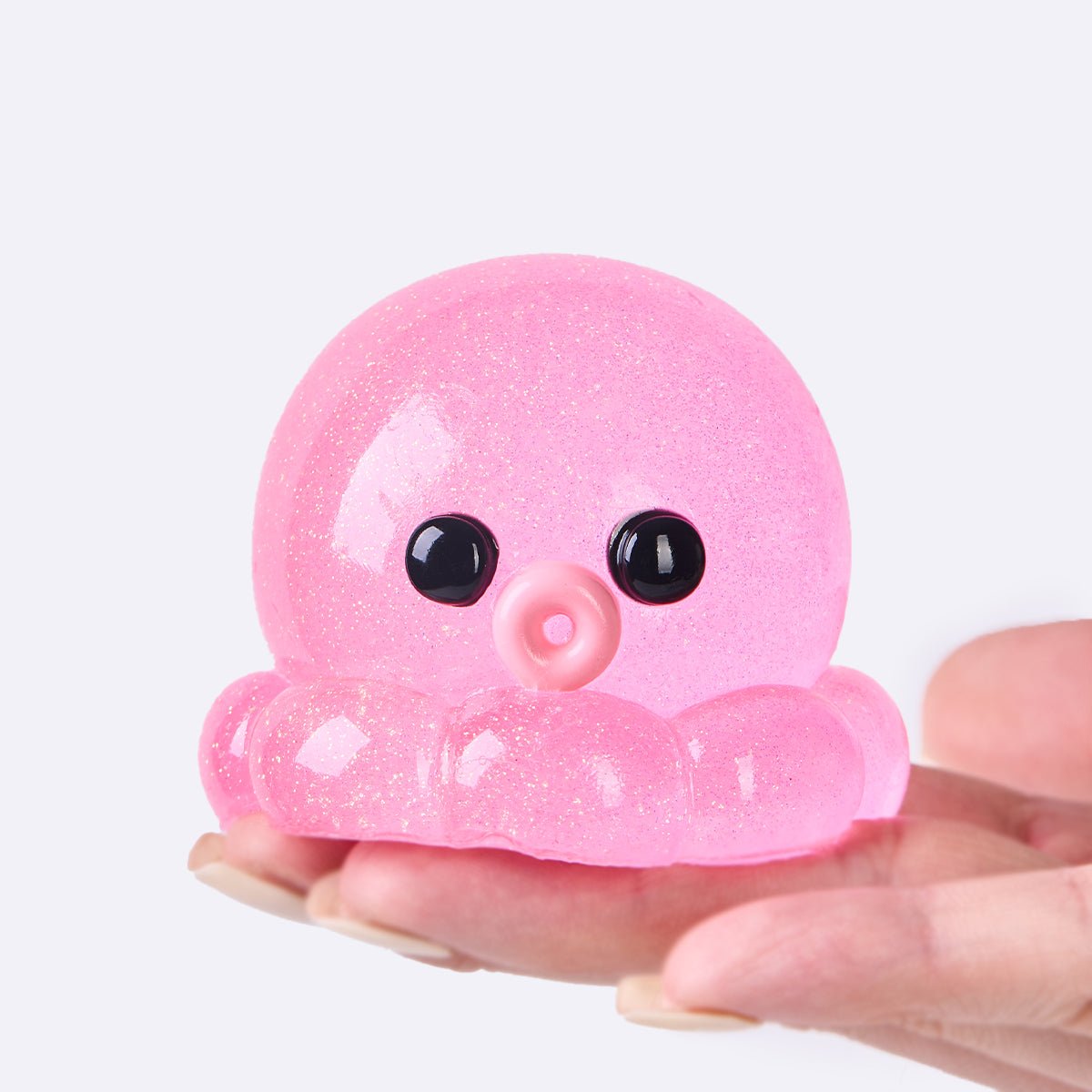 Glitter Pink Octopus Taba Squishy - Image 4