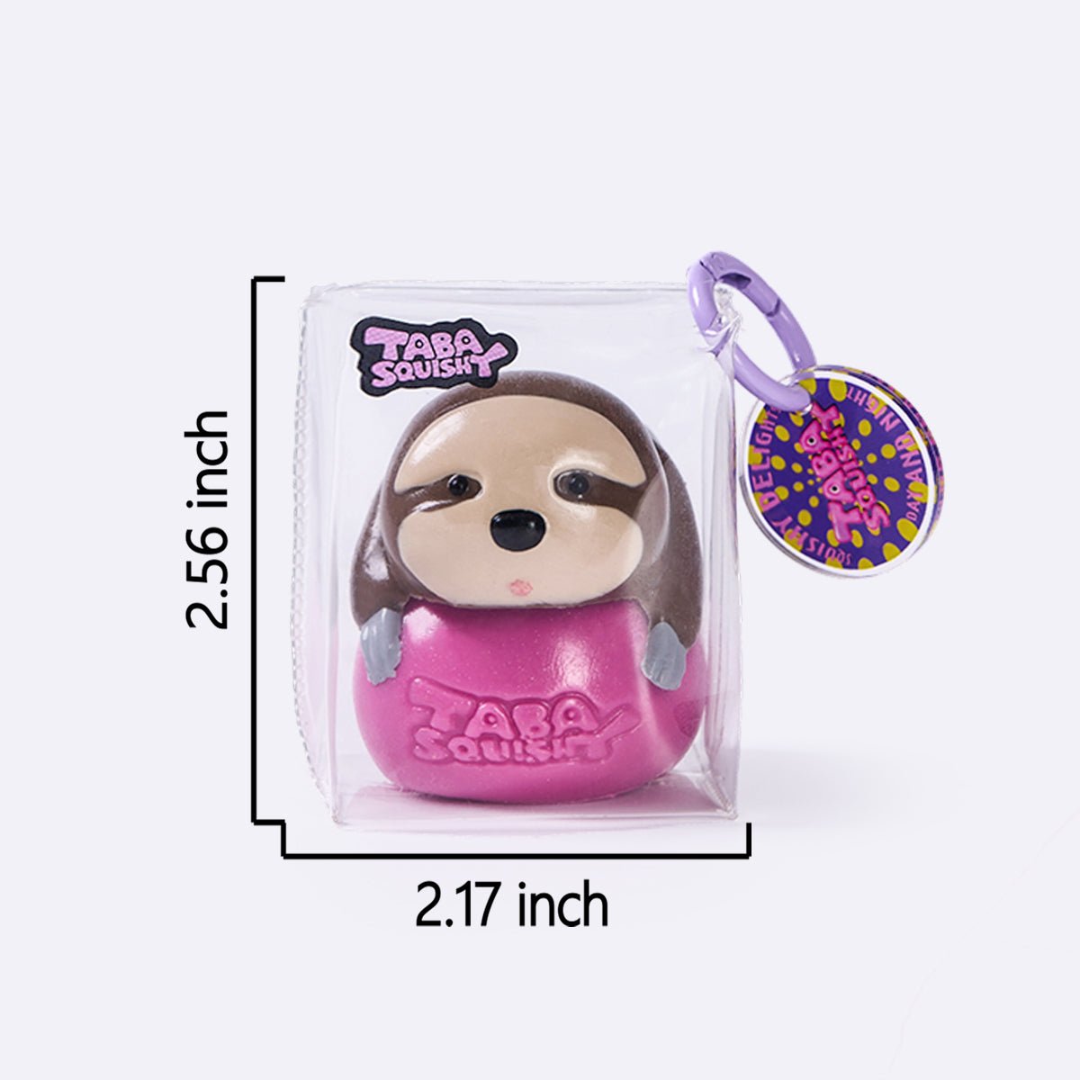 Little Sloth on Purple Ball Taba Squishy - Image 4