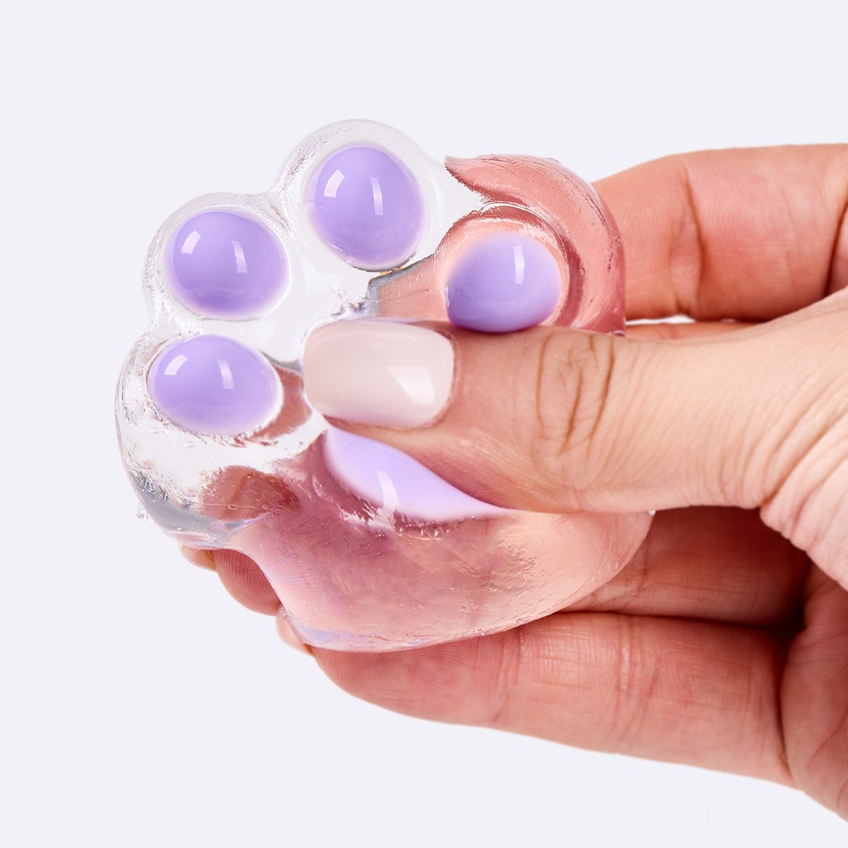 62g Transparent-purple Paw Taba Squishy - Image 3