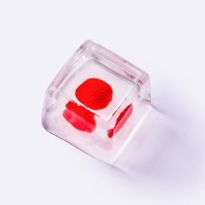 Nested Strawberry Cute Ice Cube Taba Squishy