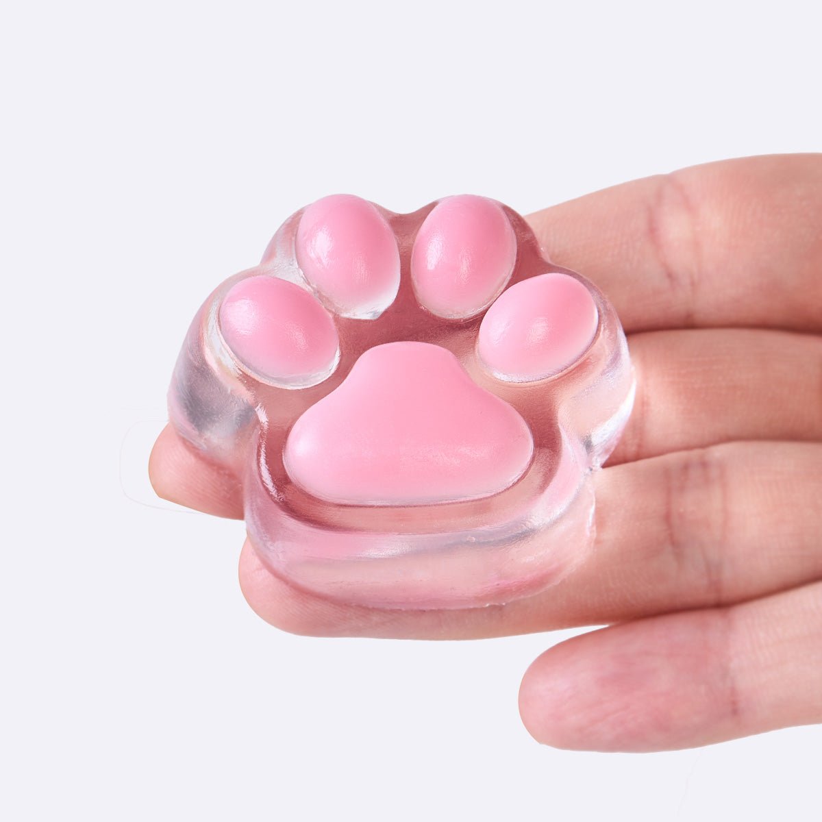 45g Transparent-pink Paw Taba Squishy - Image 3