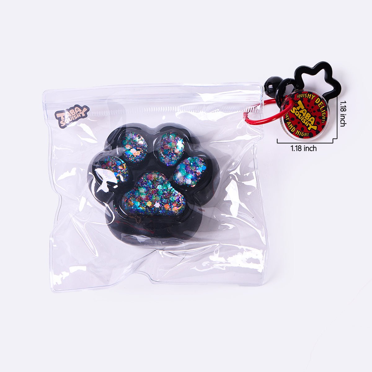 100g Black-bling Paw Taba Squishy - Image 6