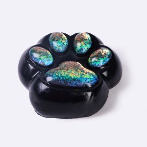 Jumbo Black-bling Paw Taba Squishy