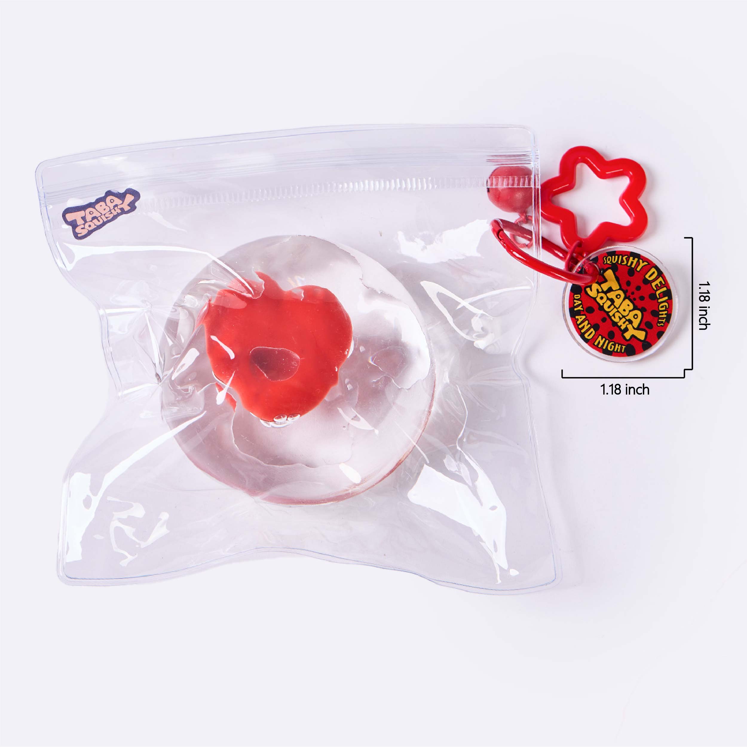 Nested Crystal Red Heart Taba Squishy - Image 6