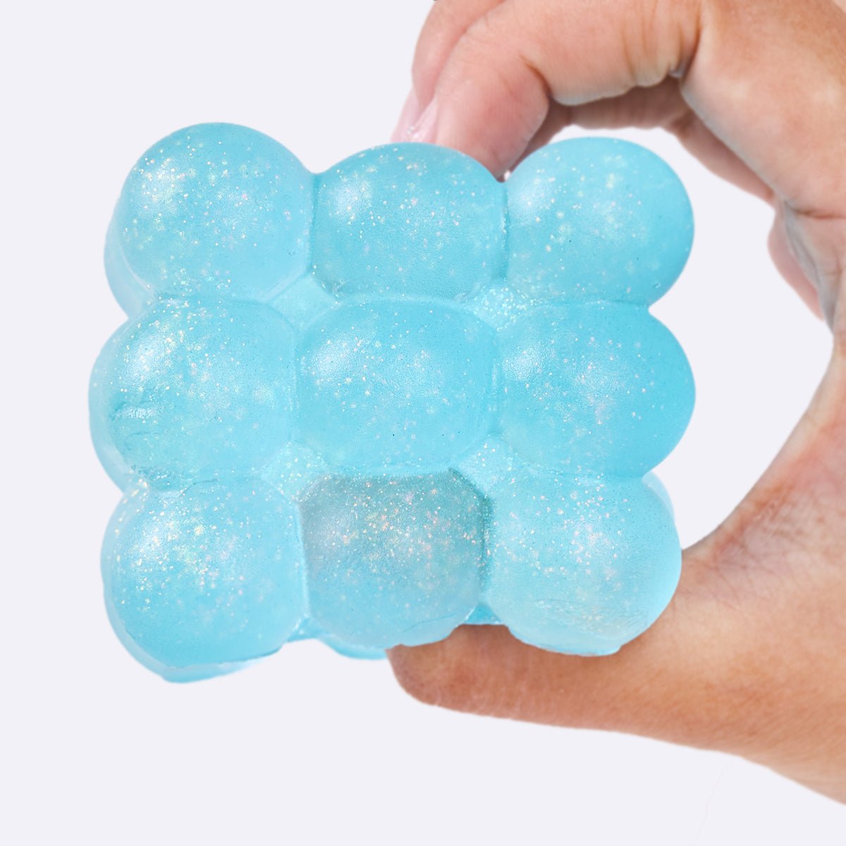 Glitter Blue Ice Cube Taba Squishy - Image 4