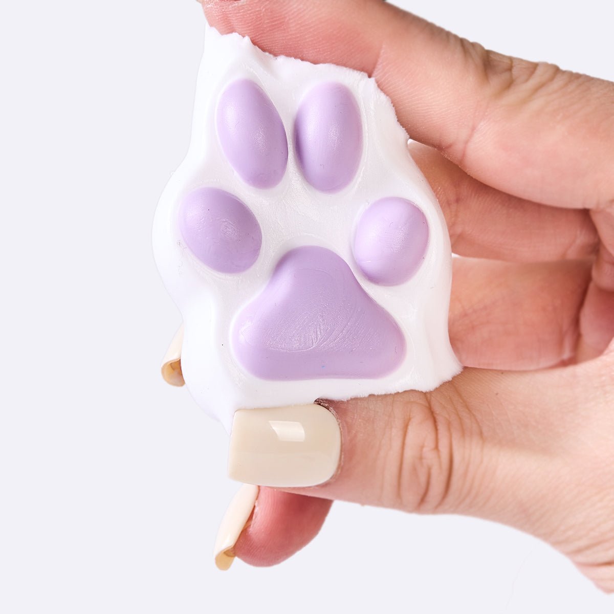 45g White-purple Paw Taba Squishy - Image 4