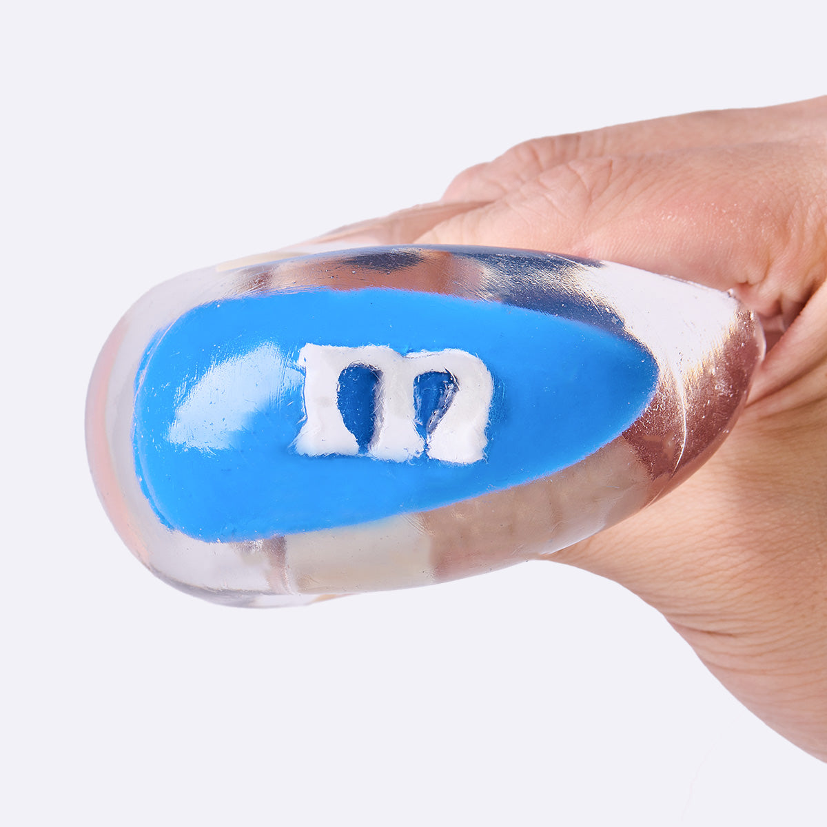 Nested Crystal Blue M&M Taba Squishy - Image 4