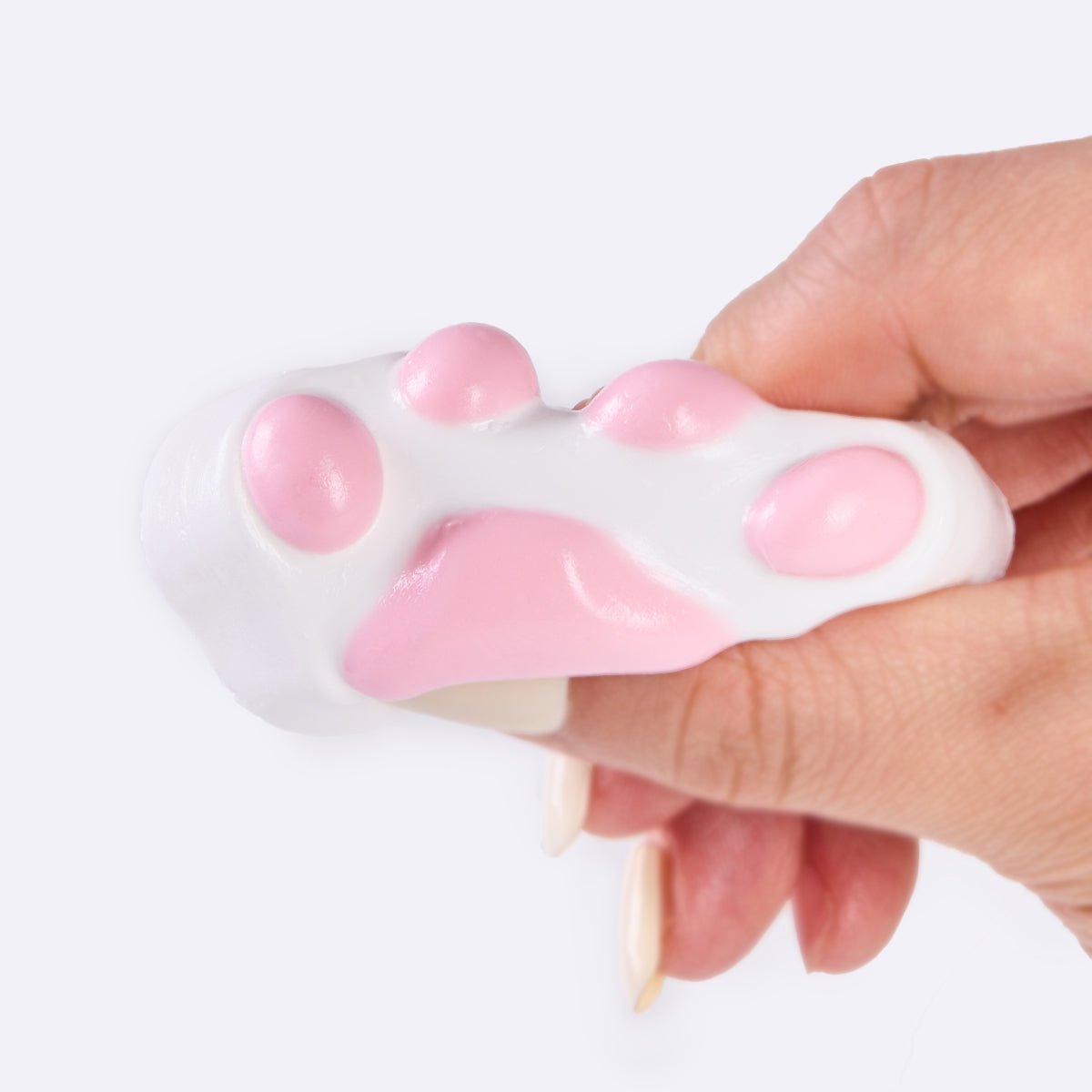 45g White-pink Paw Taba Squishy - Image 2