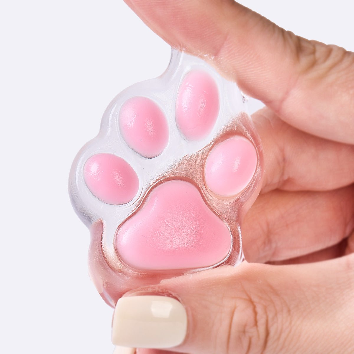 45g Transparent-pink Paw Taba Squishy - Image 4