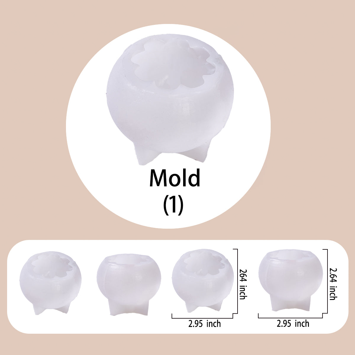 Halloween Pumpkin Taba Squishy DIY Mold Set - Image 3