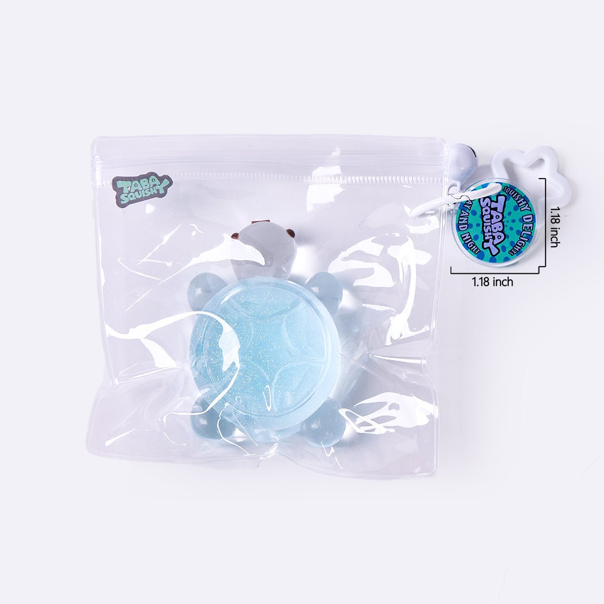 Glitter Clear-blue Turtle Taba Squishy - Image 7