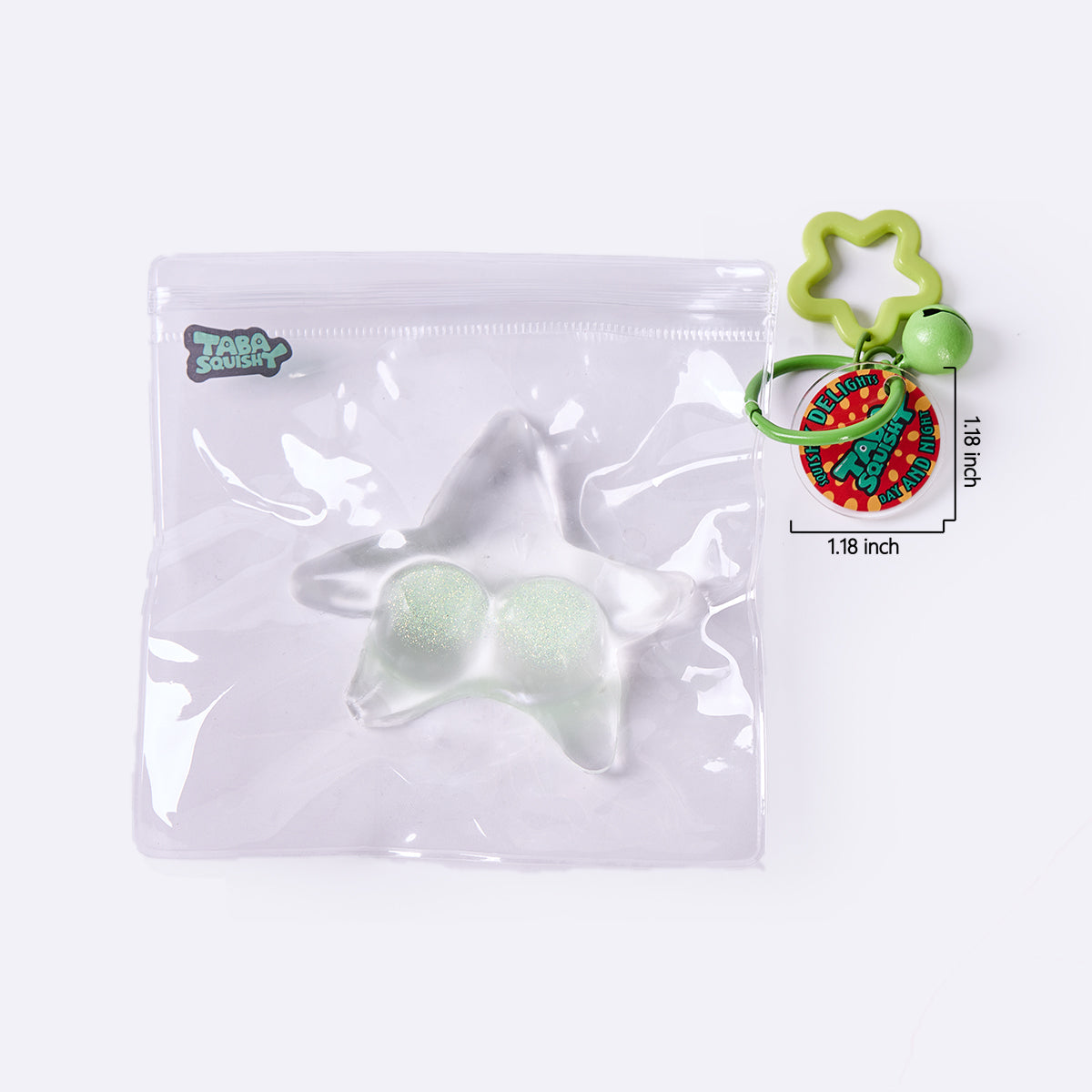 Glitter Clear-green Starfish Taba Squishy - Image 5