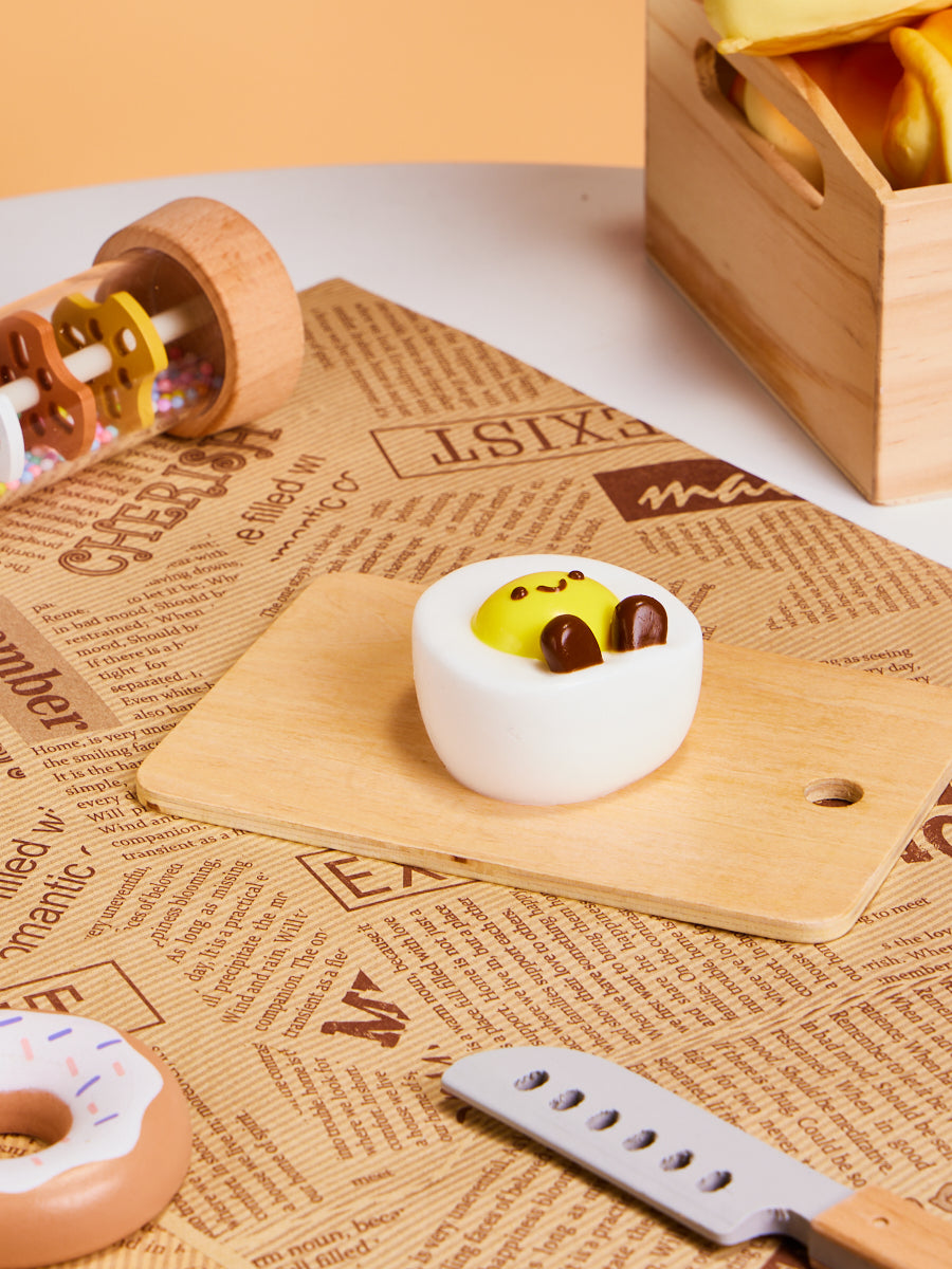Cute Fried Egg Taba Squishy - Image 8