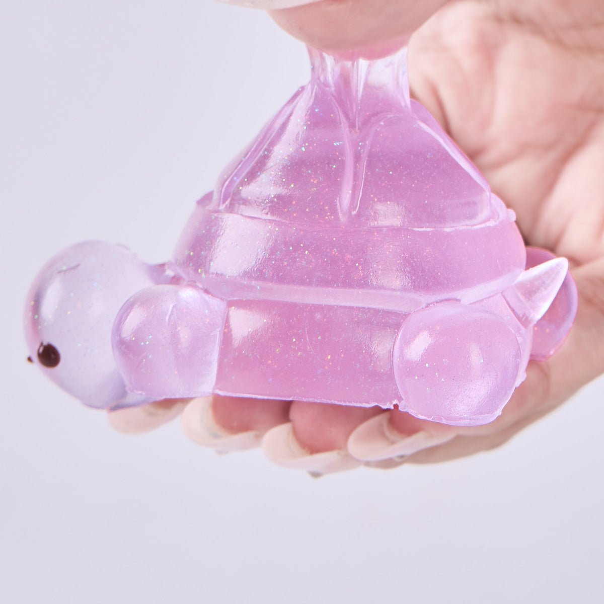 Glitter Transparent-purple Turtle Taba Squishy - Image 4