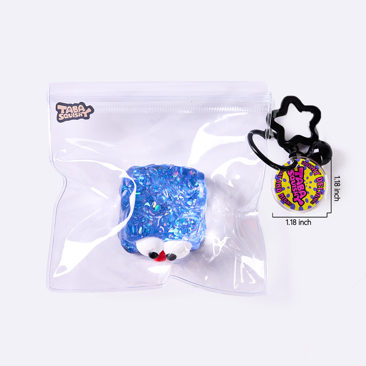 Funny Transparent-blue Ice Cube Taba Squishy - Image 7