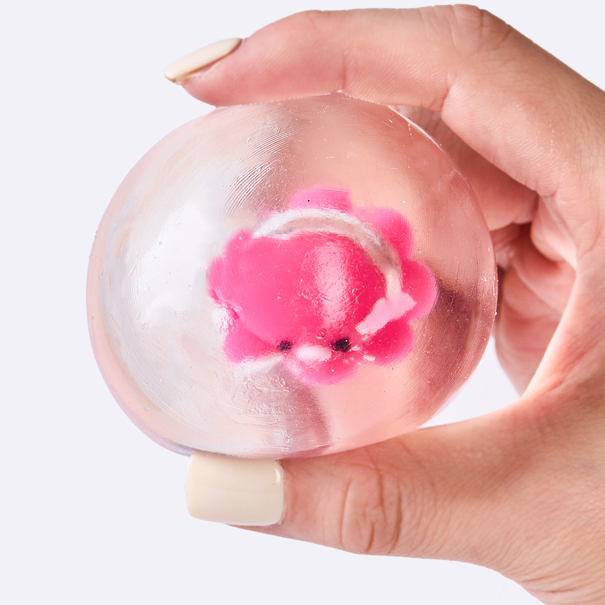 Nested Crystal Pink Octopus Taba Squishy - Image 3