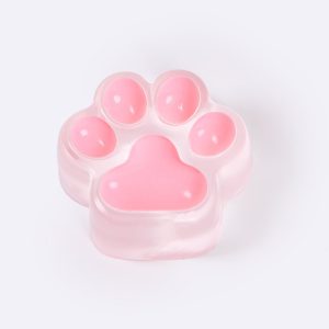 62g Transparent-pink Paw Taba Squishy