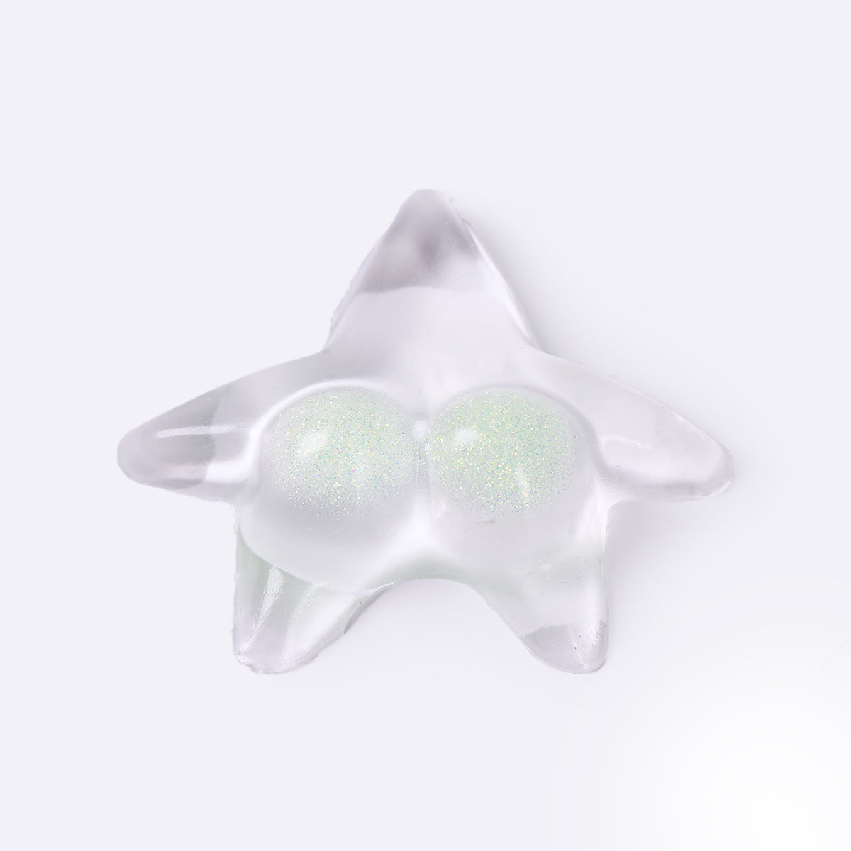 Glitter Clear-green Starfish Taba Squishy