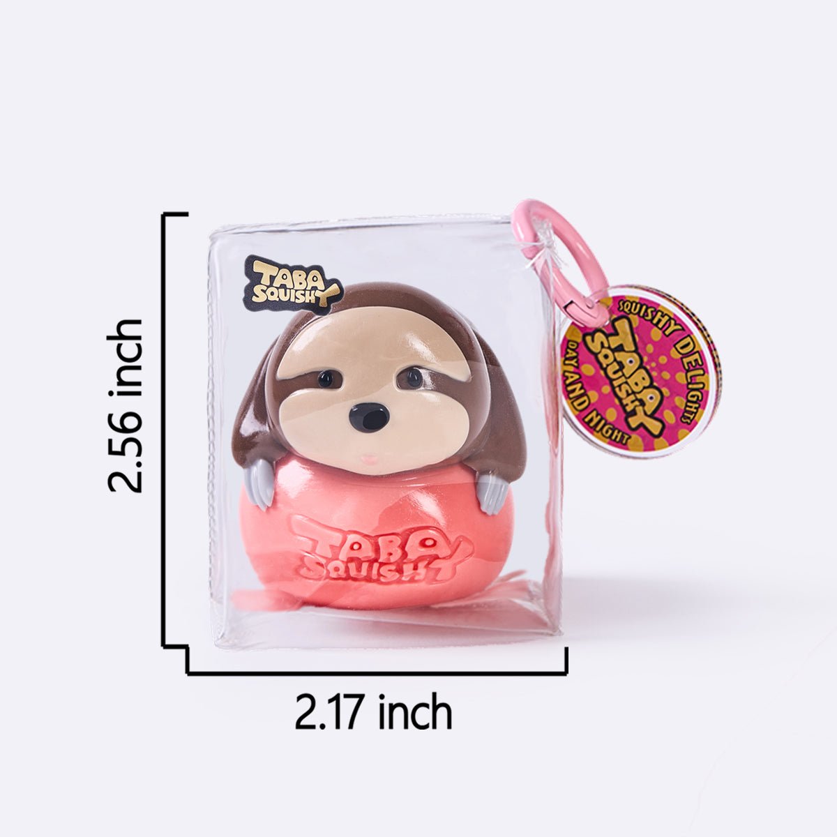 Little Sloth on Pink Ball Taba Squishy - Image 4