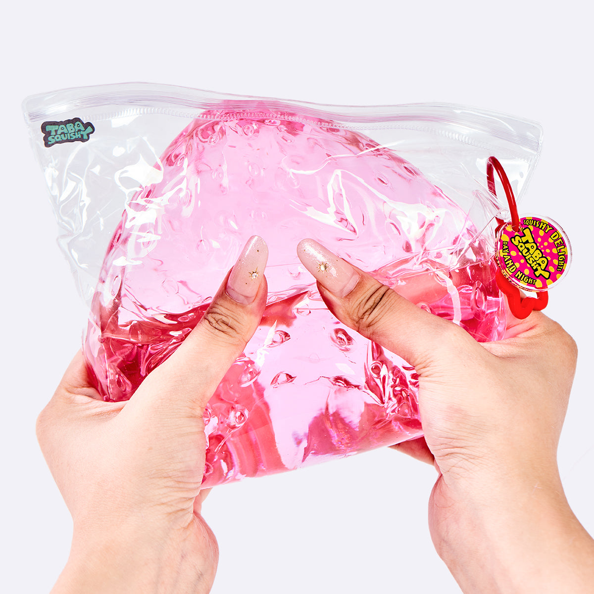 Jumbo Clear-pink Strawberry Taba Squishy - Image 5