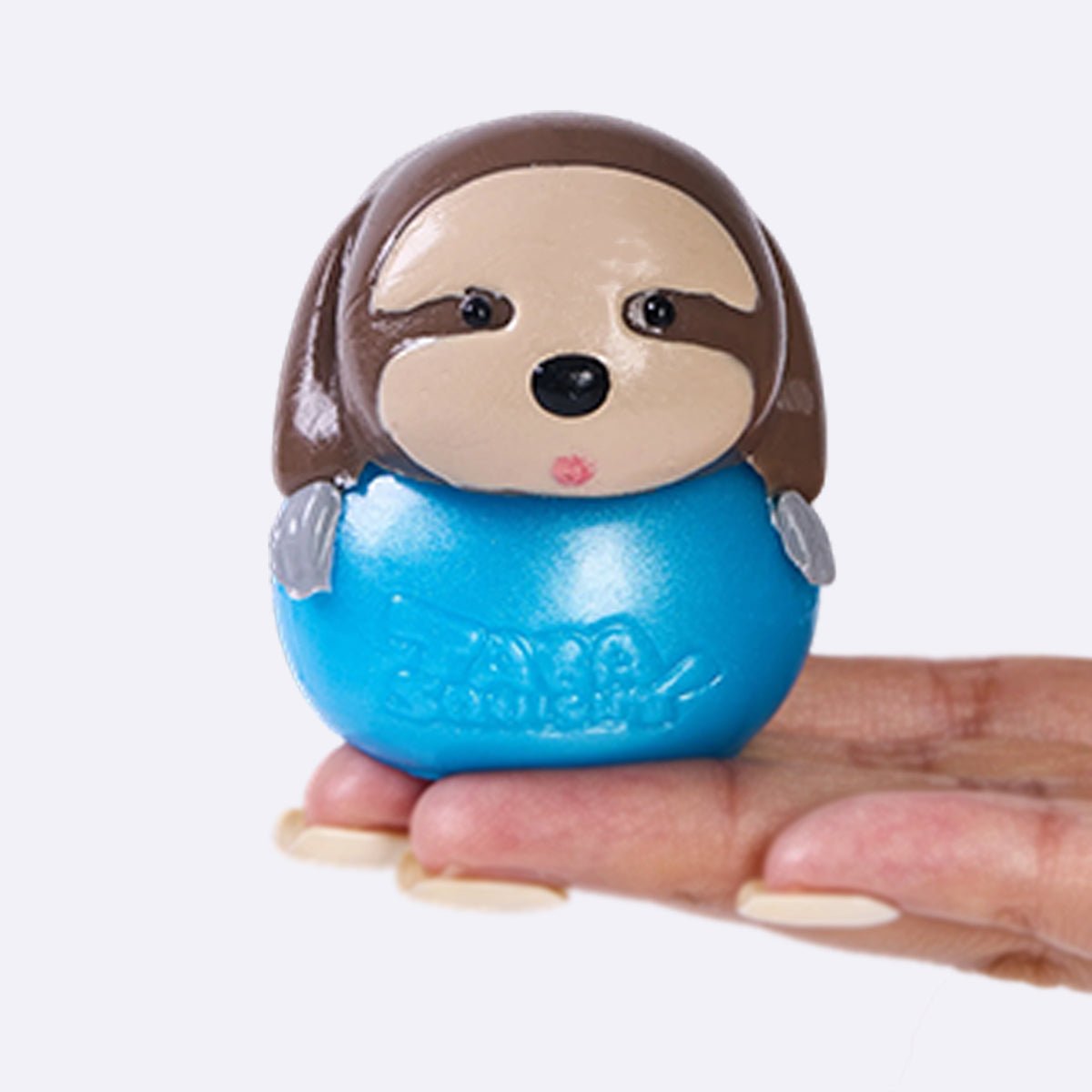 Little Sloth on Blue Ball Taba Squishy - Image 3