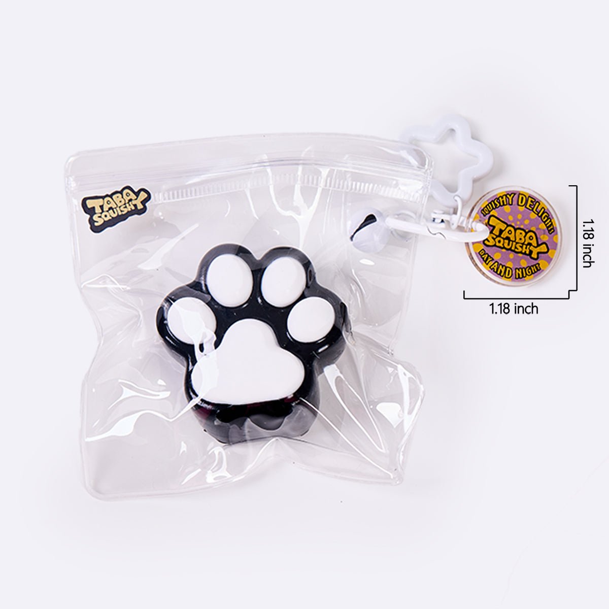 62g Black-white Paw Taba Squishy - Image 6