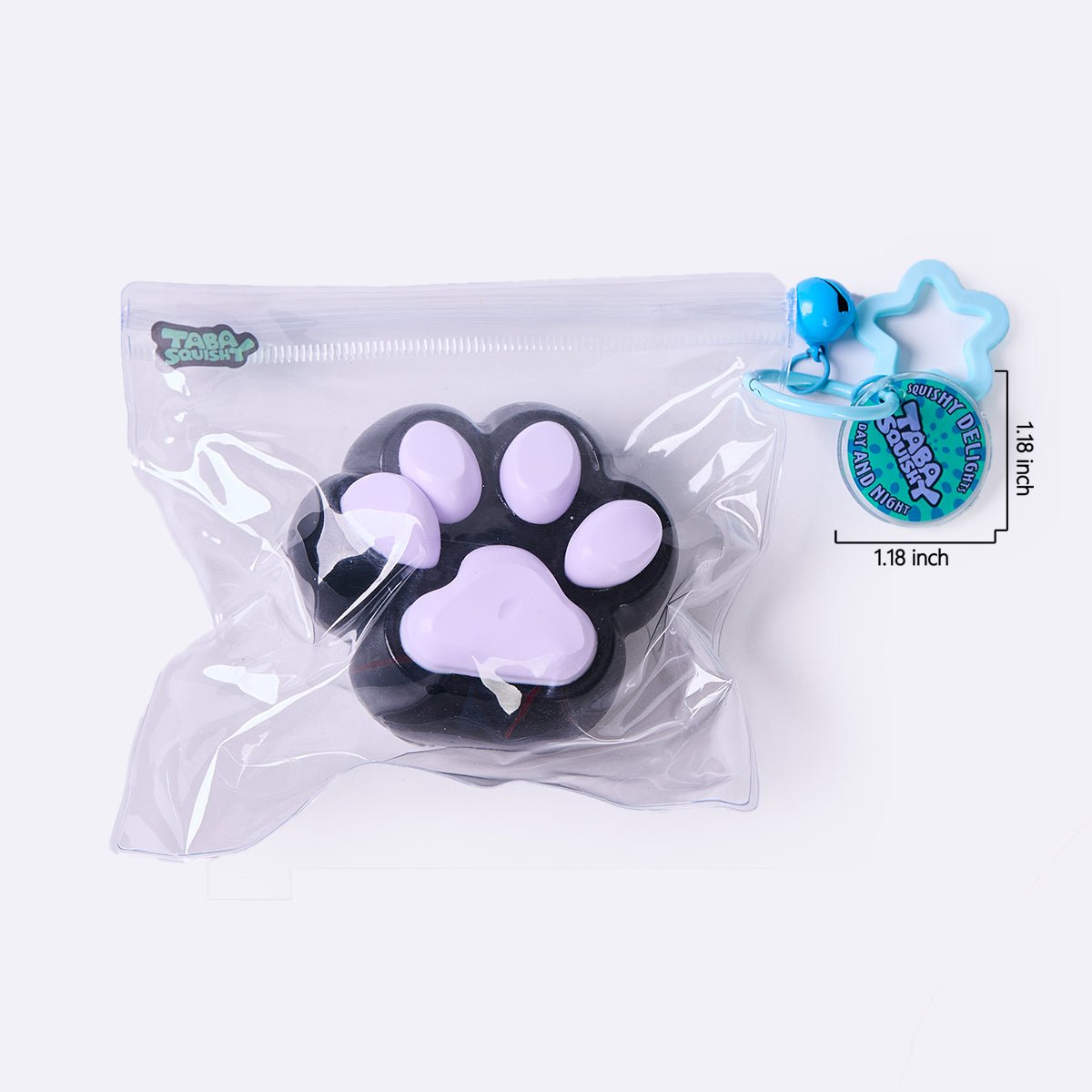 100g Black-purple Paw Taba Squishy - Image 6