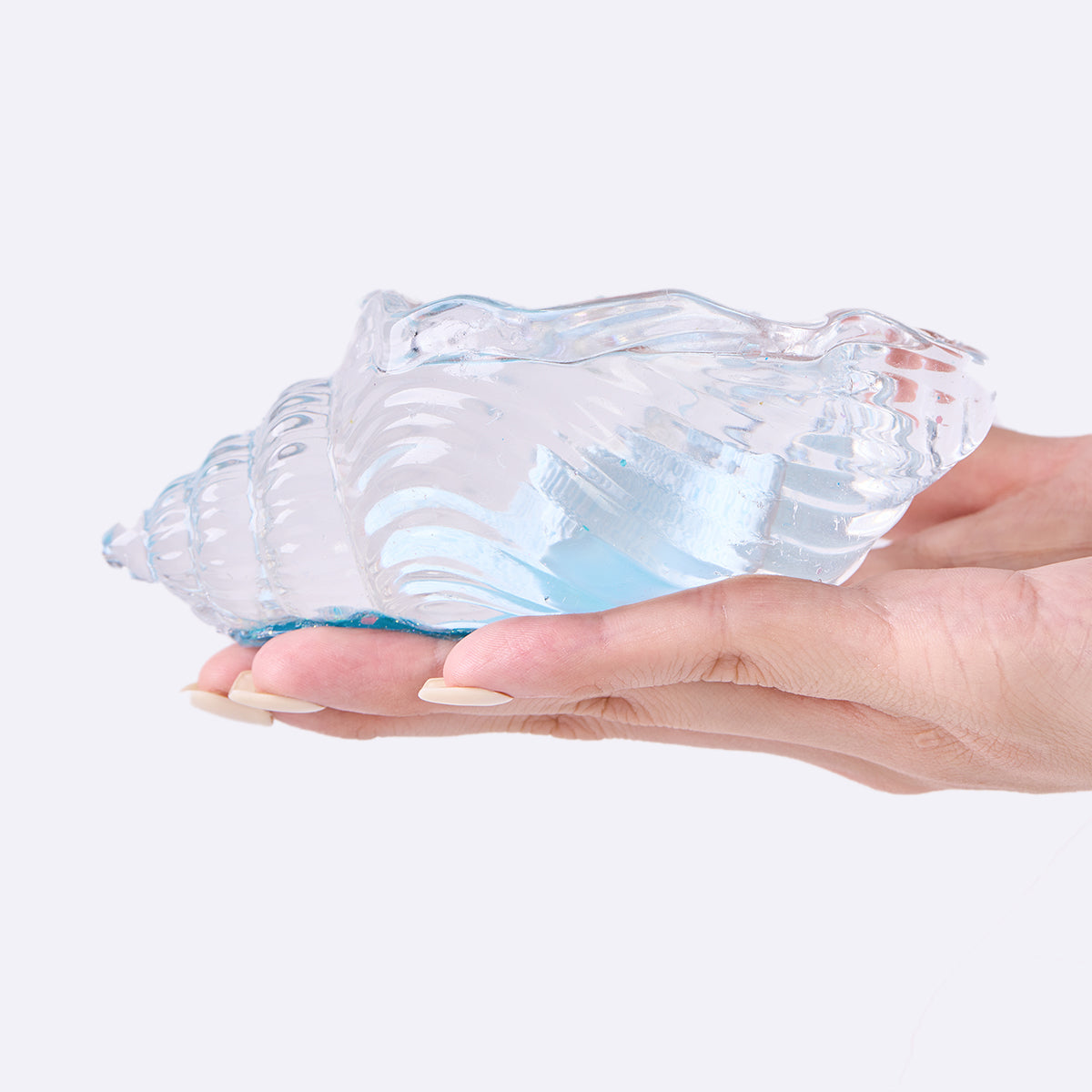 Blingbling Transparent-blue Conch with Starfish Taba Squishy - Image 3