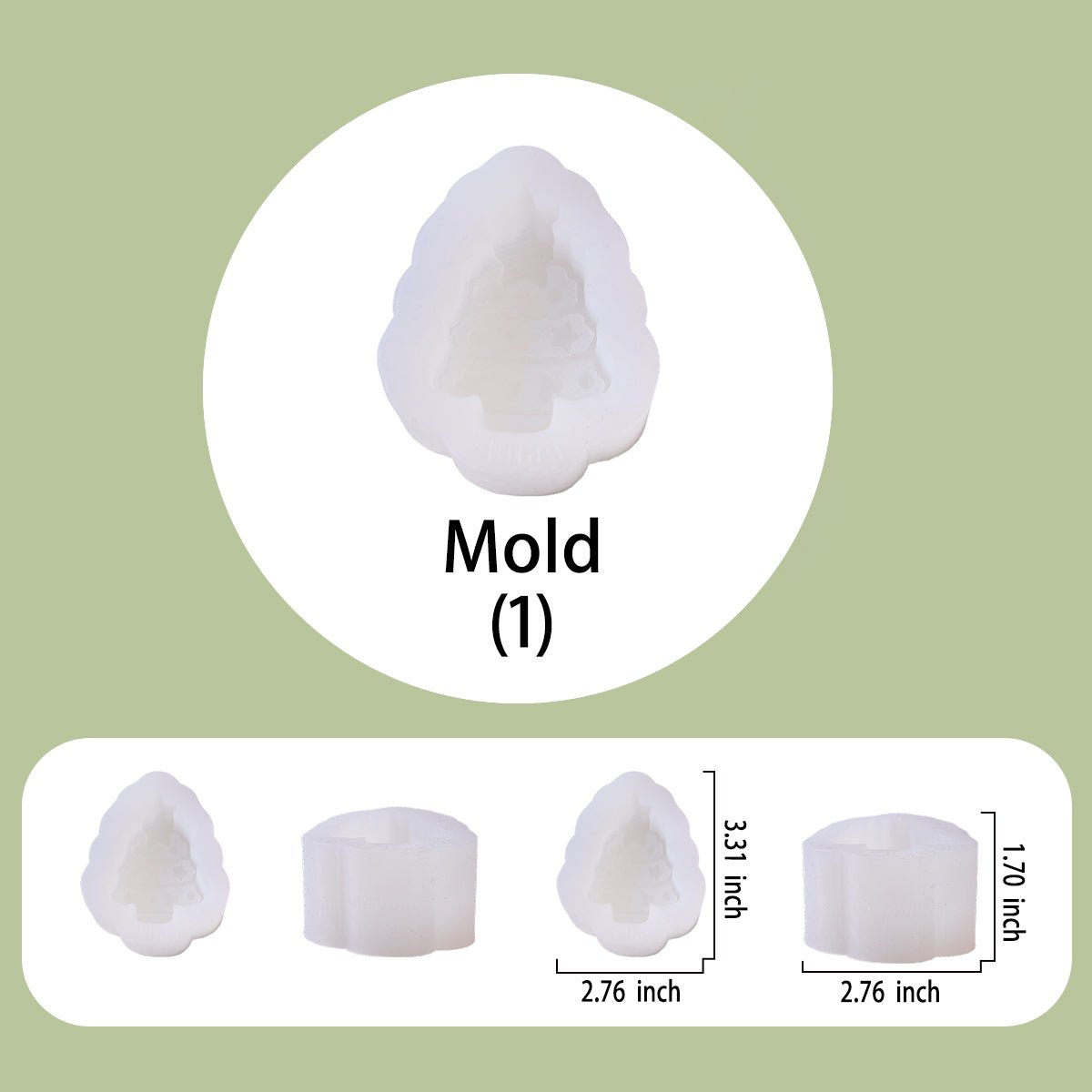 Christmas Tree Taba Squishy DIY Mold Set - Image 3