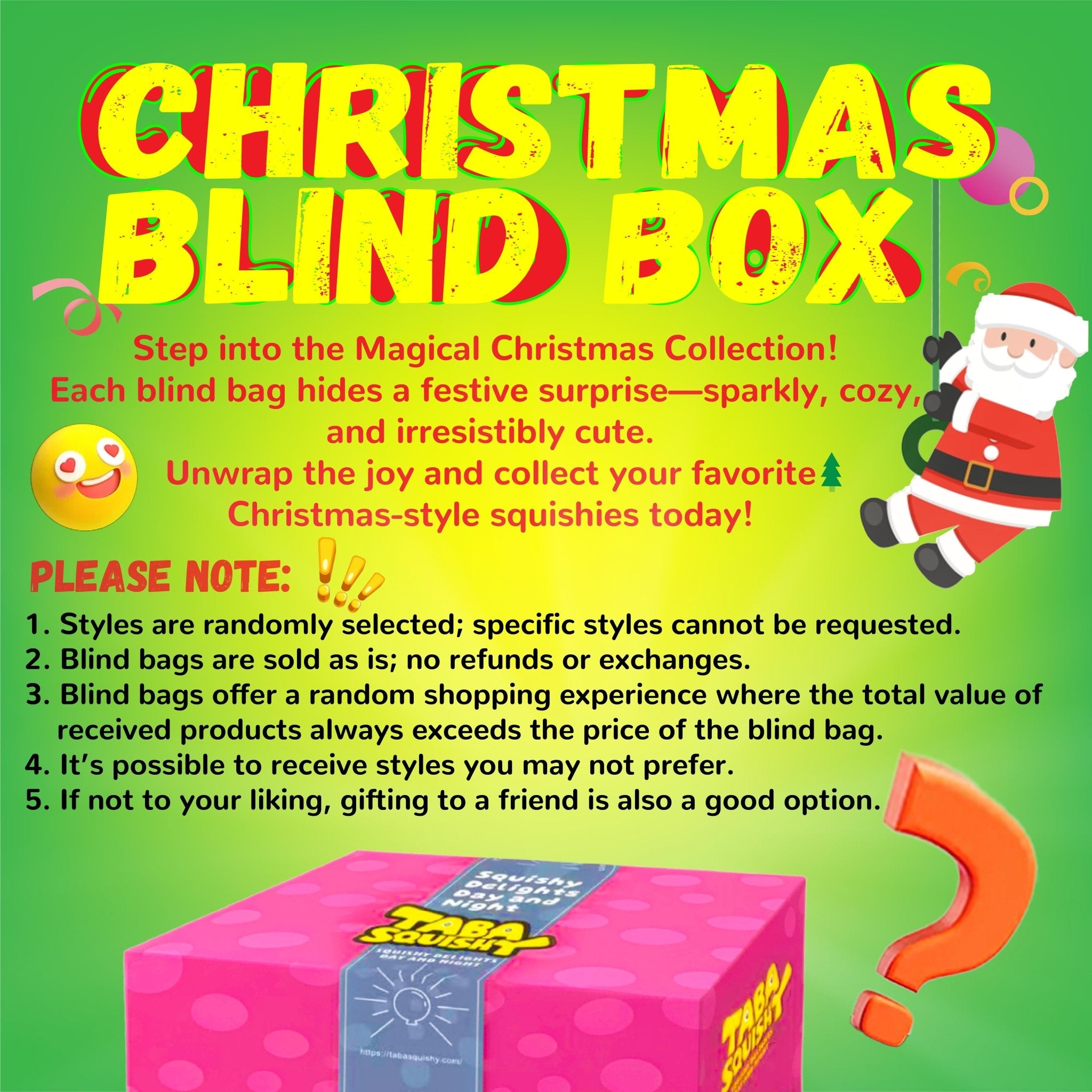 Christmas Blind Bag Taba Squishy - Image 2